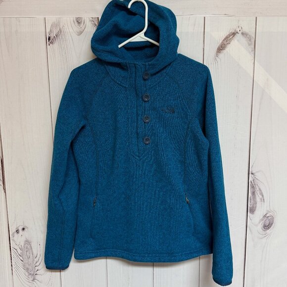 The North Face Women’s Crescent Sunset Hoodie – Heather Teal Blue, M - Picture 1 of 10